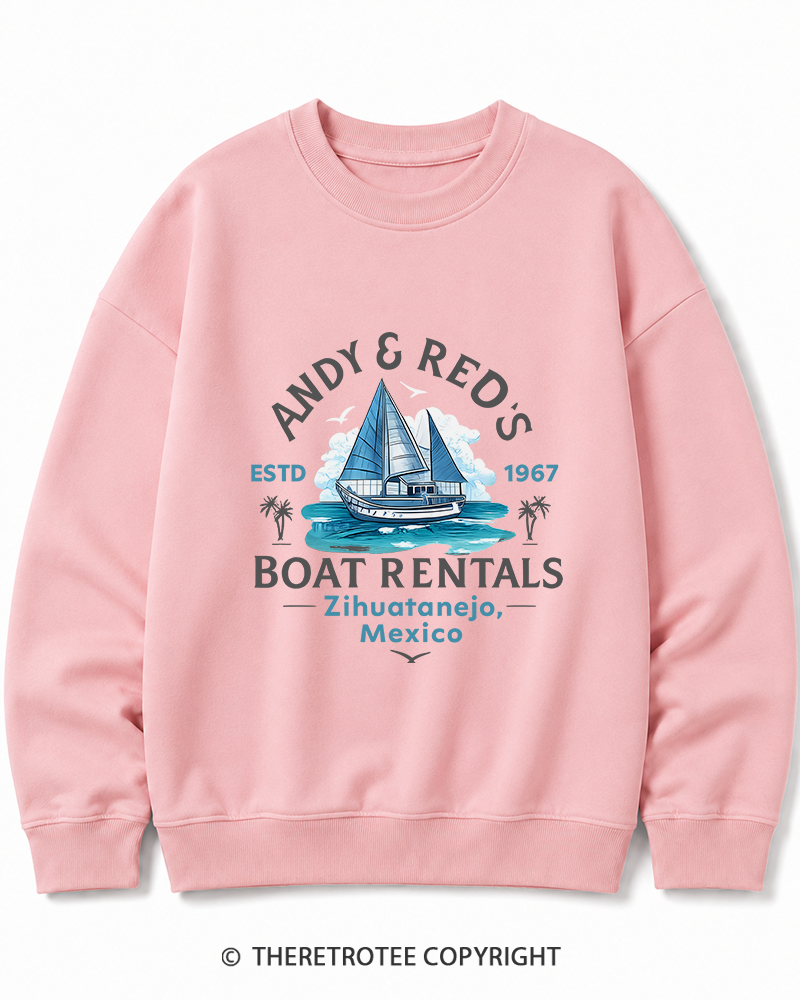 TheRetroTee Boat Rentals 1990s Cotton Sweatshirt