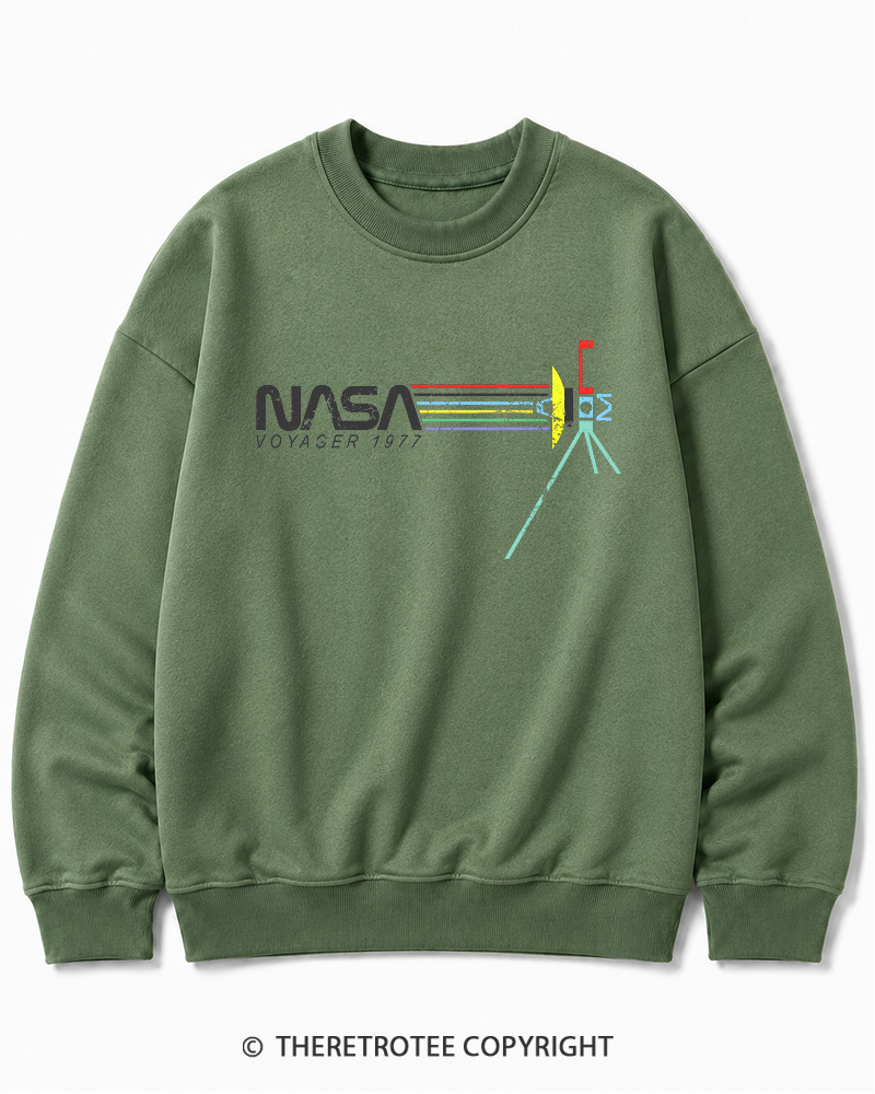 TheRetroTee Voyager '77 Cotton Sweatshirt
