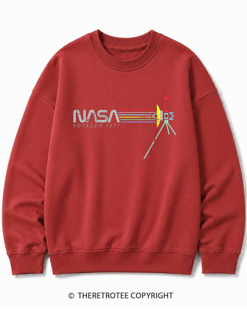 TheRetroTee Voyager '77 Cotton Sweatshirt