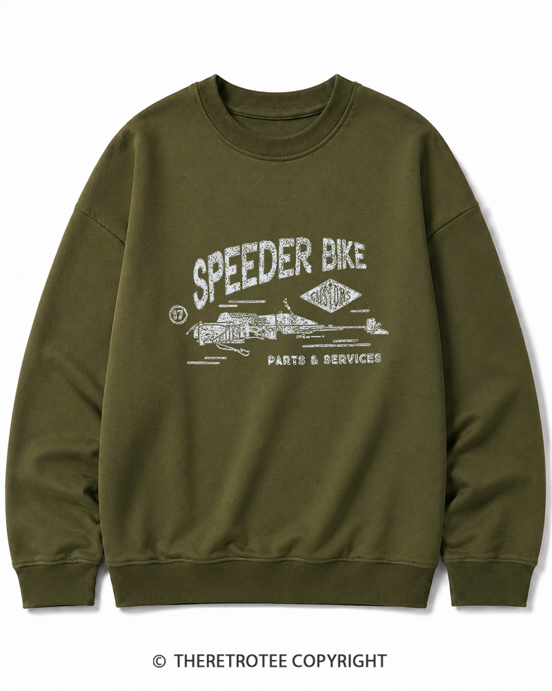 TheRetroTee Speeder Bike 1980s Cotton Sweatshirt