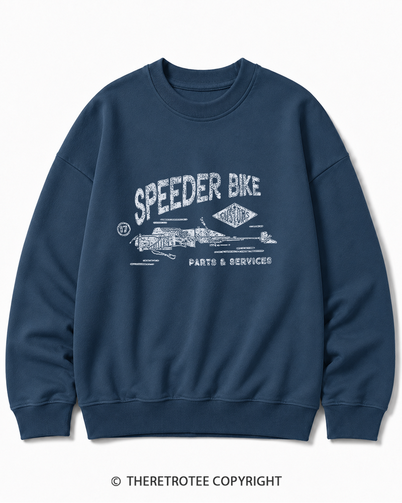TheRetroTee Speeder Bike 1980s Cotton Sweatshirt