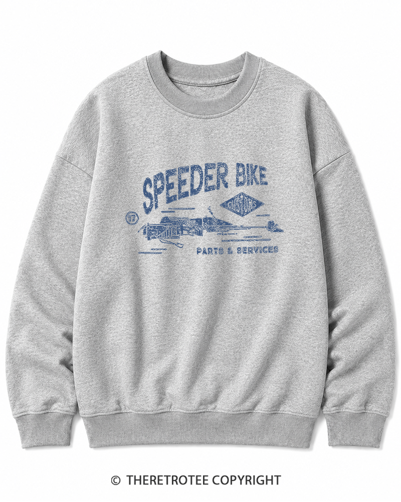 TheRetroTee Speeder Bike 1980s Cotton Sweatshirt