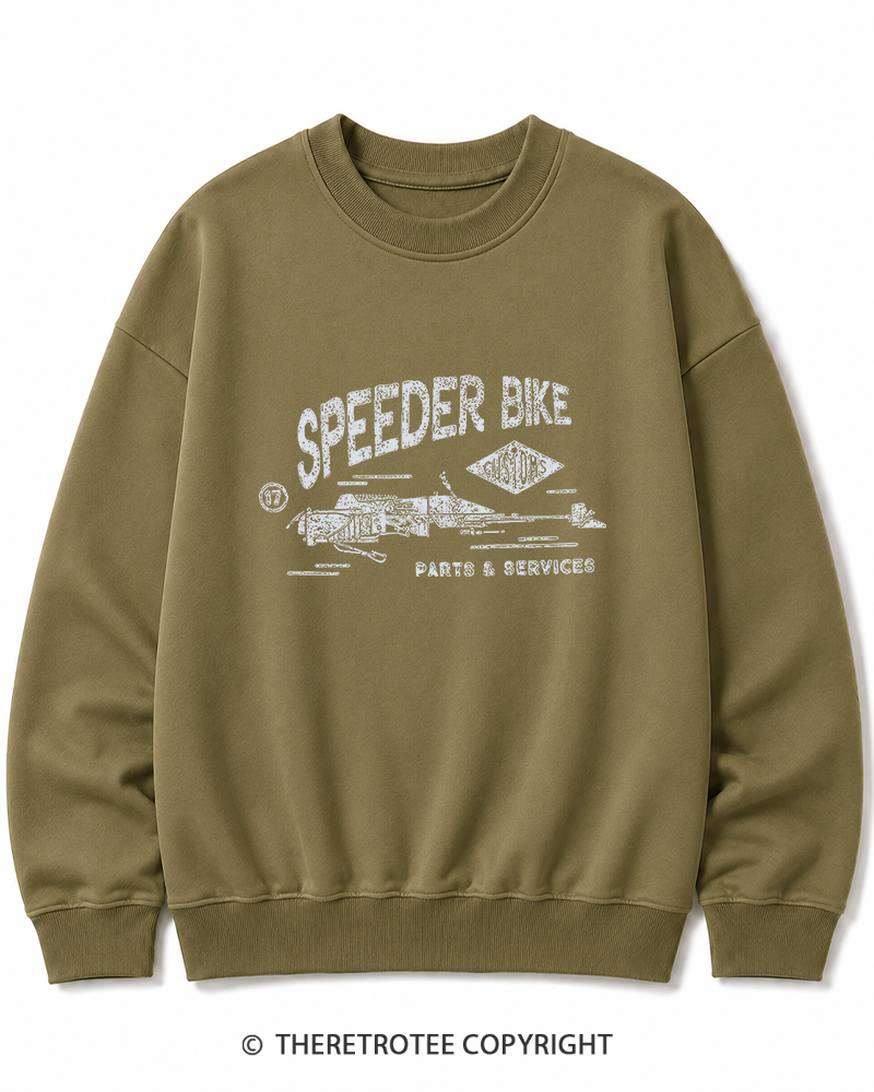 TheRetroTee Speeder Bike 1980s Cotton Sweatshirt