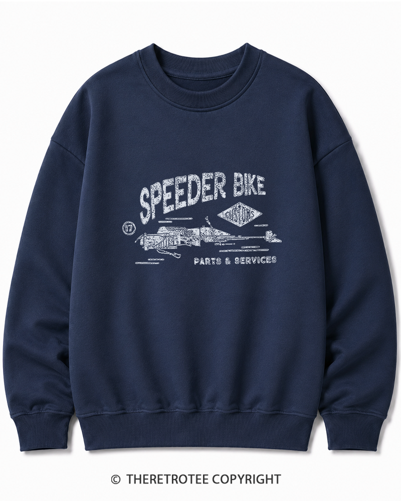 TheRetroTee Speeder Bike 1980s Cotton Sweatshirt