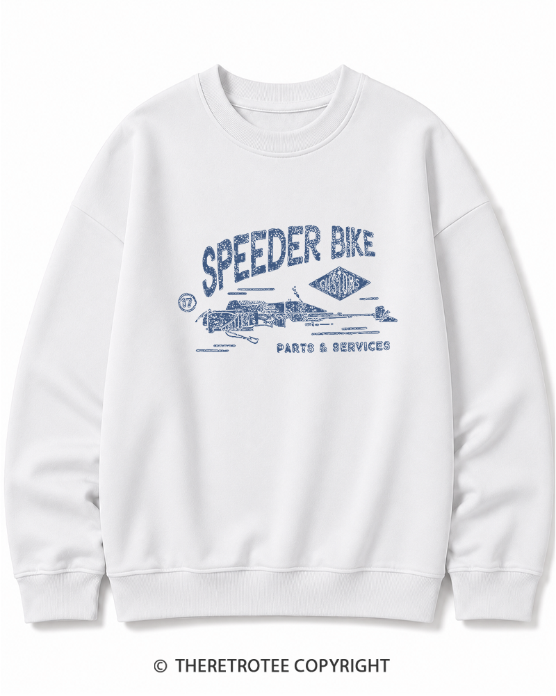 TheRetroTee Speeder Bike 1980s Cotton Sweatshirt