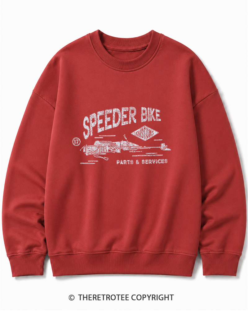 TheRetroTee Speeder Bike 1980s Cotton Sweatshirt