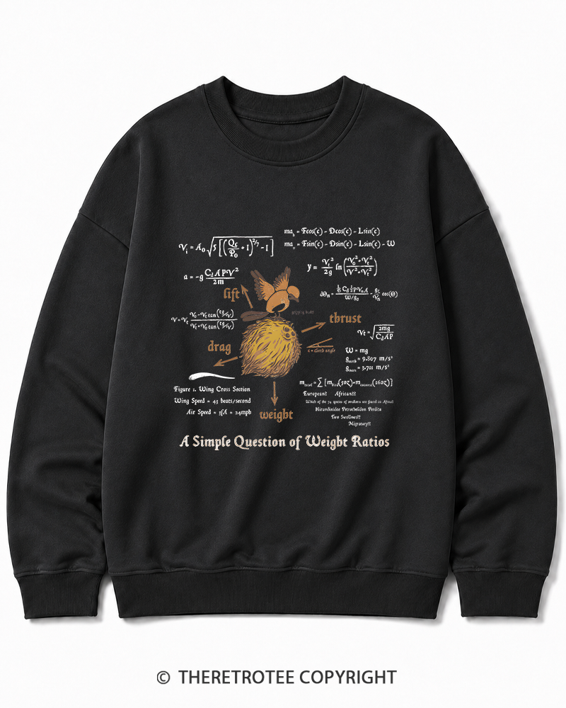 TheRetroTee A Simple Answer 1970s Cotton Sweatshirt