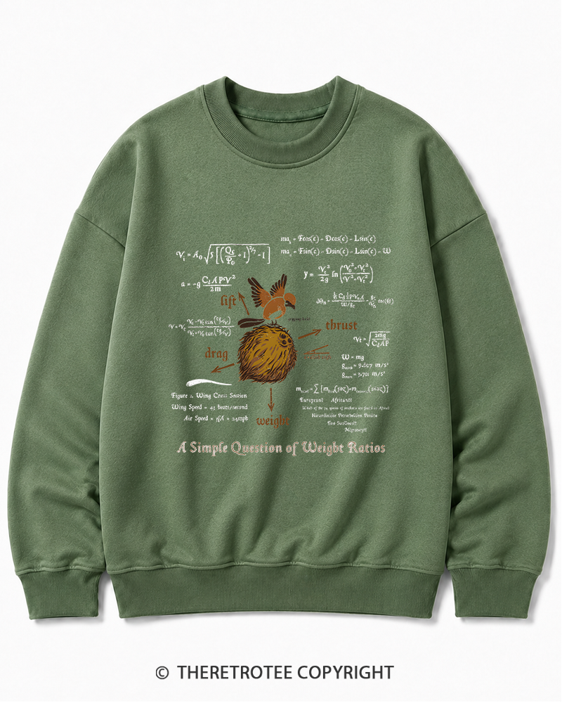 TheRetroTee A Simple Answer 1970s Cotton Sweatshirt