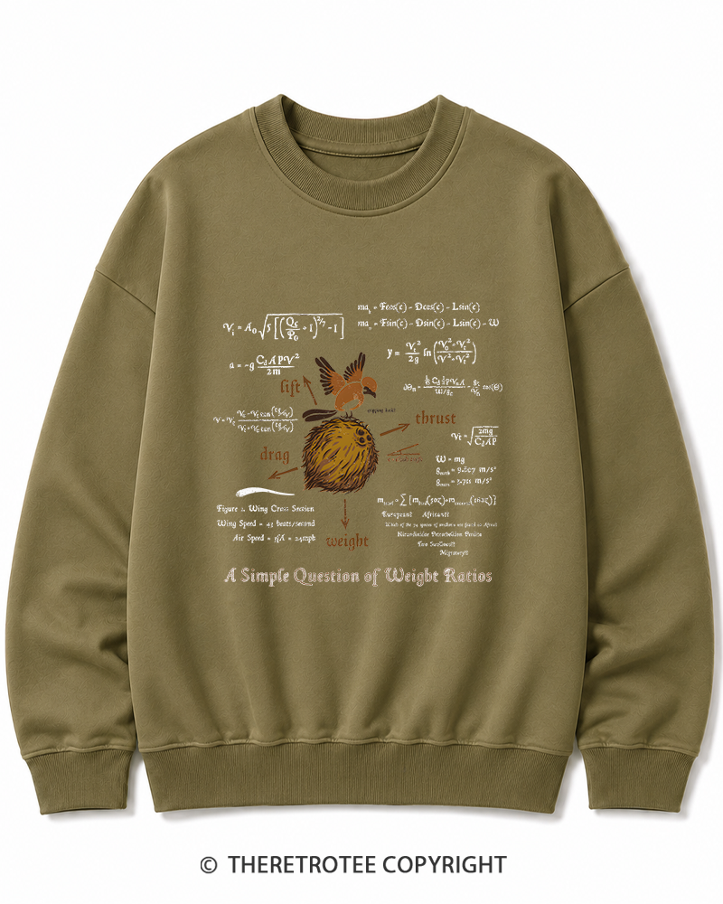 TheRetroTee A Simple Answer 1970s Cotton Sweatshirt