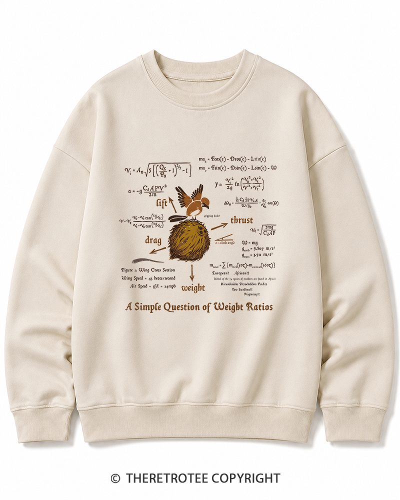 TheRetroTee A Simple Answer 1970s Cotton Sweatshirt