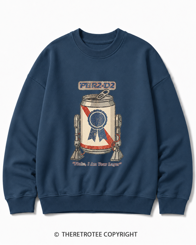 TheRetroTee I Am Your Lager 1980s Cotton Sweatshirt
