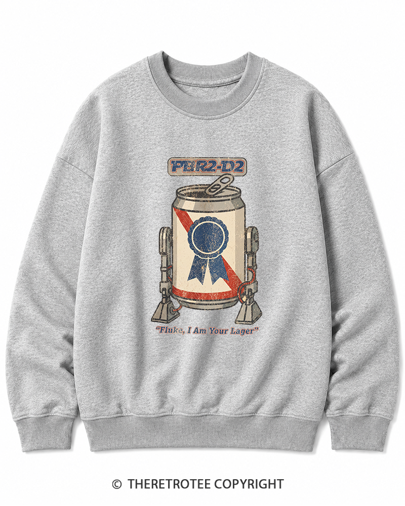 TheRetroTee I Am Your Lager 1980s Cotton Sweatshirt