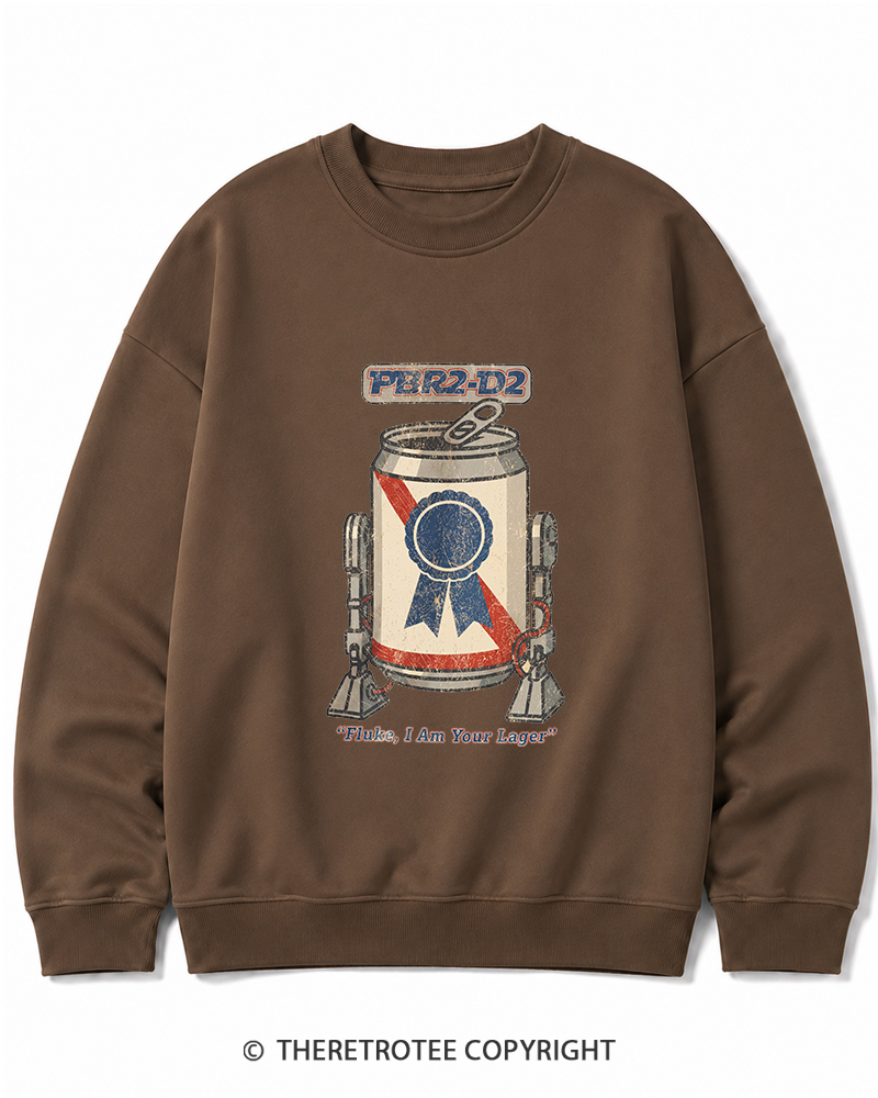 TheRetroTee I Am Your Lager 1980s Cotton Sweatshirt