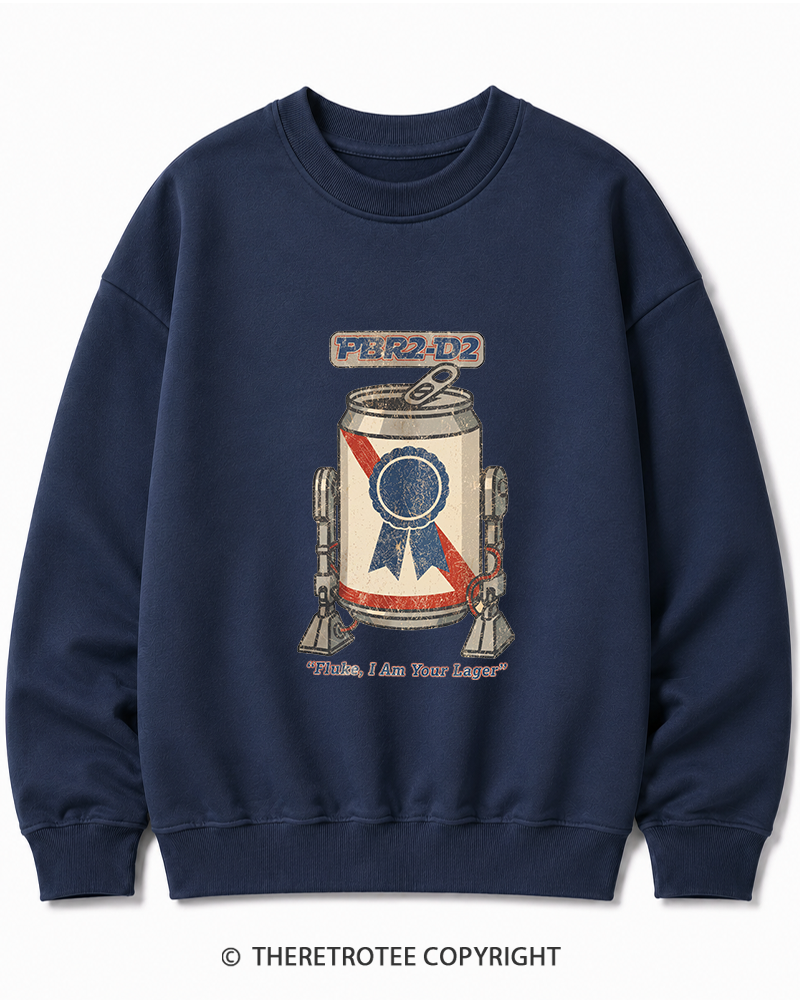 TheRetroTee I Am Your Lager 1980s Cotton Sweatshirt