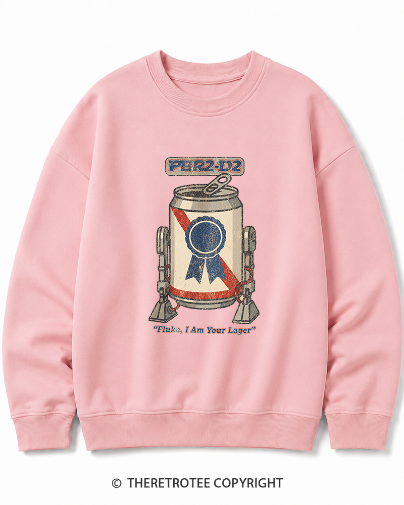 TheRetroTee I Am Your Lager 1980s Cotton Sweatshirt