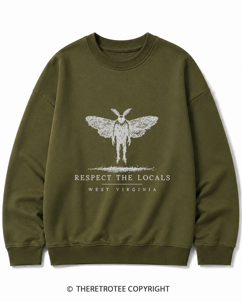 TheRetroTee West Virginia Mothman Cryptid Cotton Sweatshirt