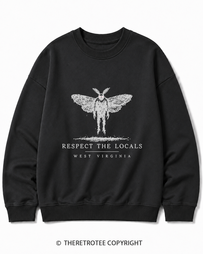 TheRetroTee West Virginia Mothman Cryptid Cotton Sweatshirt