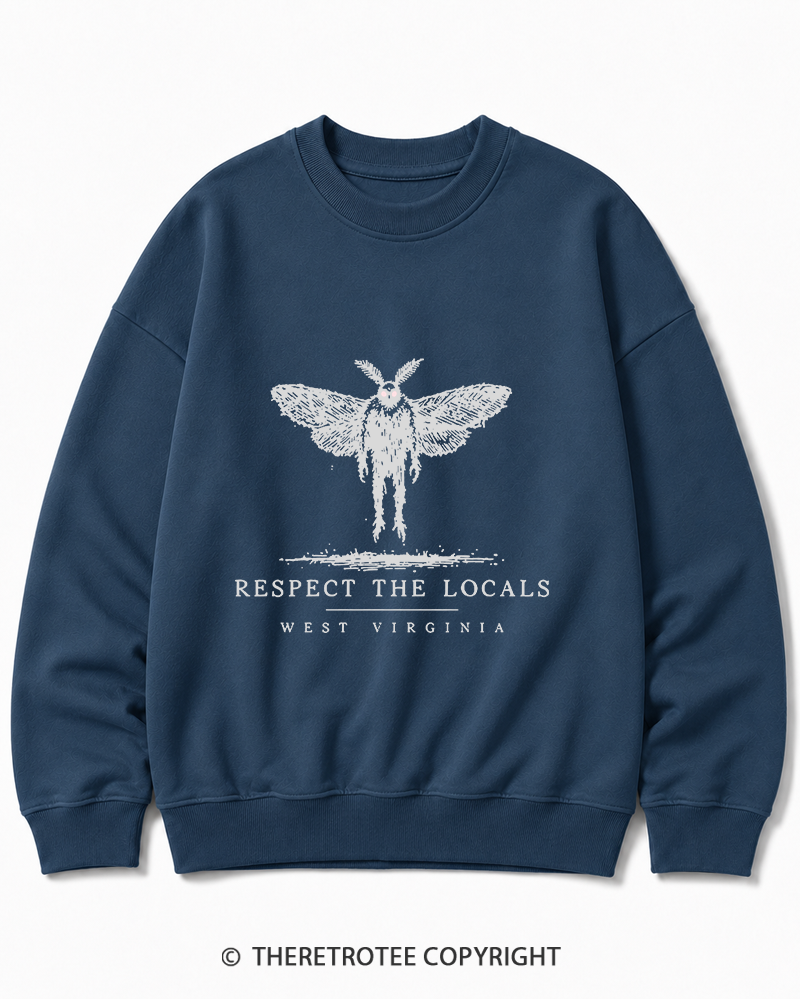 TheRetroTee West Virginia Mothman Cryptid Cotton Sweatshirt