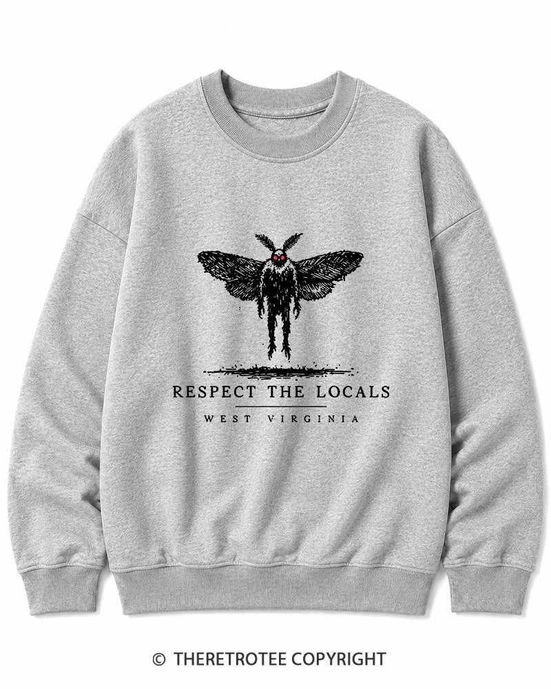 TheRetroTee West Virginia Mothman Cryptid Cotton Sweatshirt