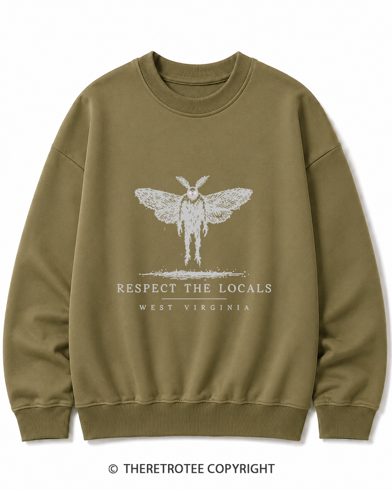 TheRetroTee West Virginia Mothman Cryptid Cotton Sweatshirt