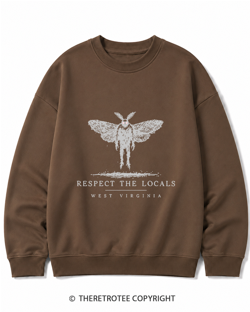 TheRetroTee West Virginia Mothman Cryptid Cotton Sweatshirt