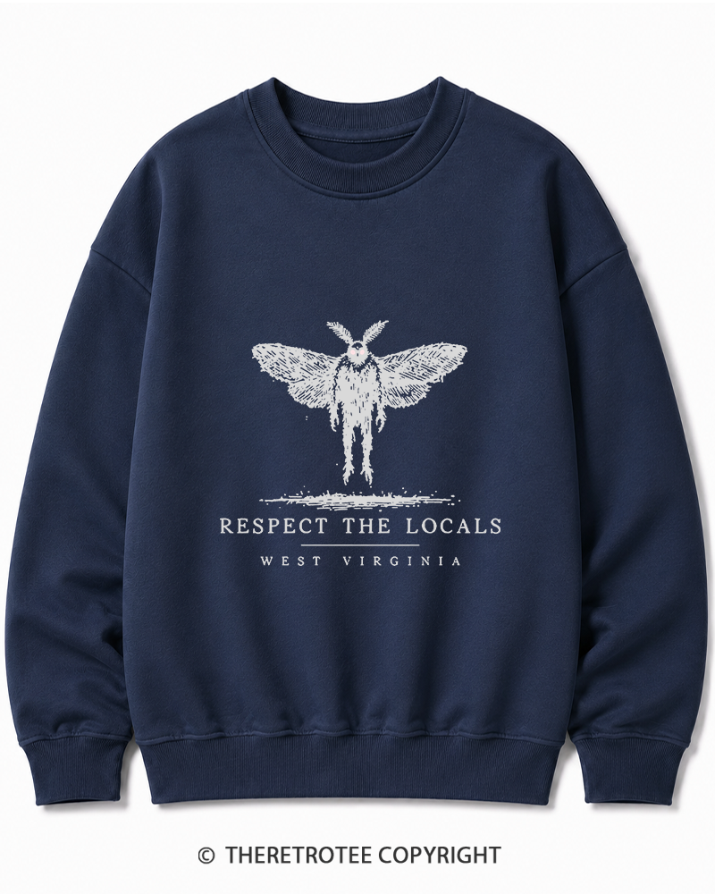 TheRetroTee West Virginia Mothman Cryptid Cotton Sweatshirt