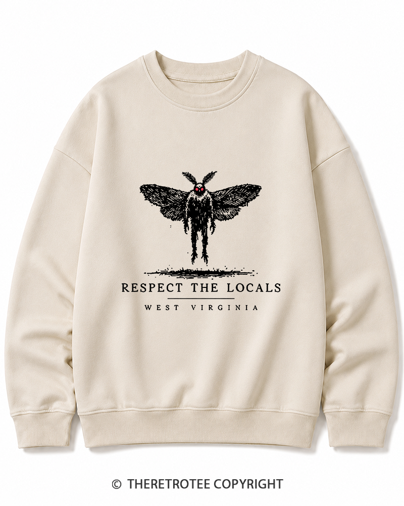 TheRetroTee West Virginia Mothman Cryptid Cotton Sweatshirt