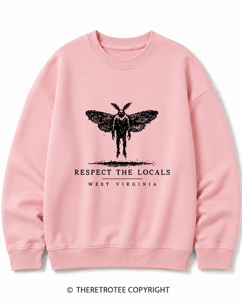 TheRetroTee West Virginia Mothman Cryptid Cotton Sweatshirt