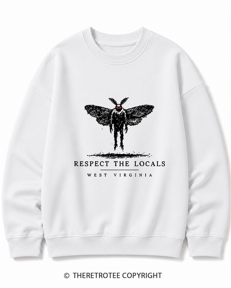 TheRetroTee West Virginia Mothman Cryptid Cotton Sweatshirt