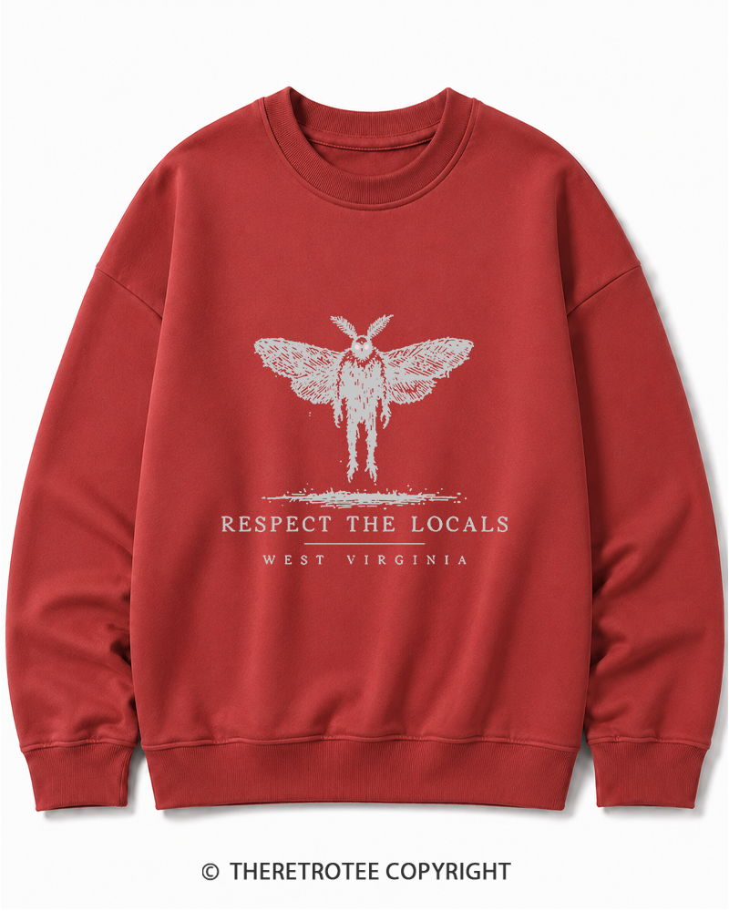 TheRetroTee West Virginia Mothman Cryptid Cotton Sweatshirt