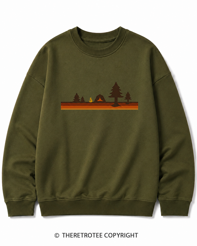 TheRetroTee Camper 1980s Cotton Sweatshirt