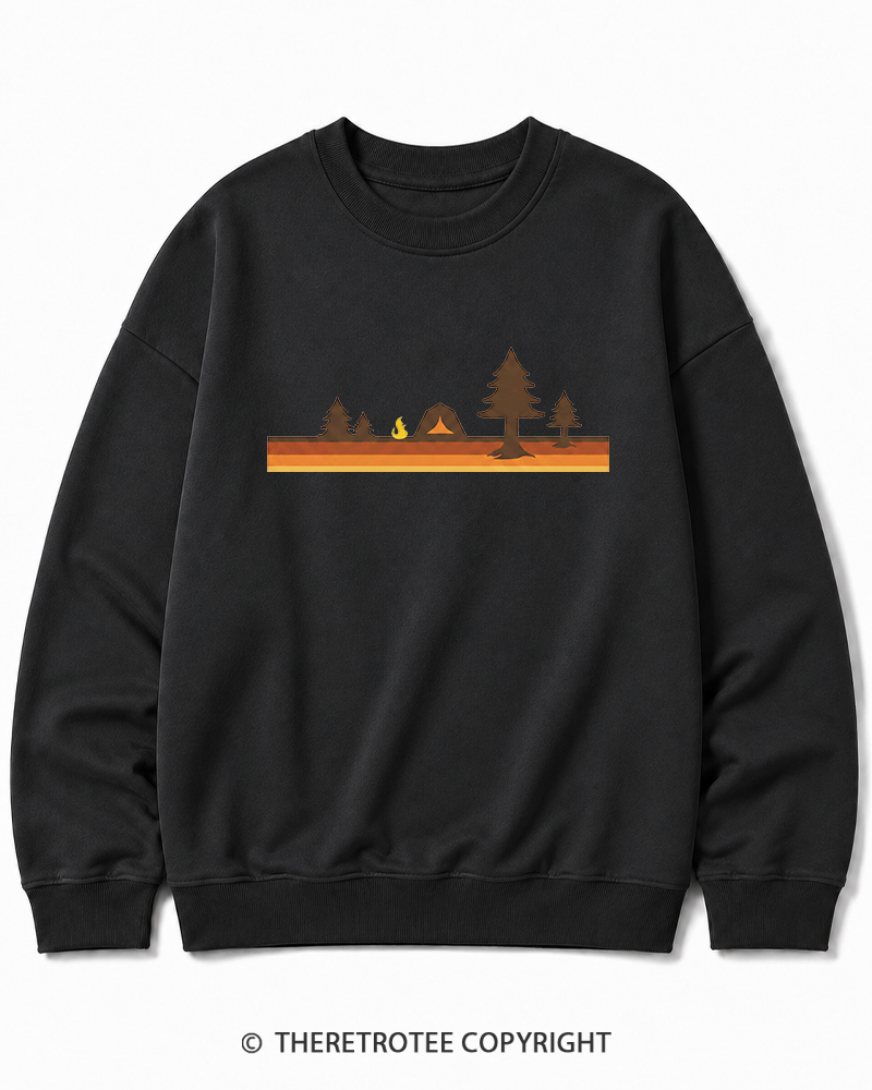 TheRetroTee Camper 1980s Cotton Sweatshirt