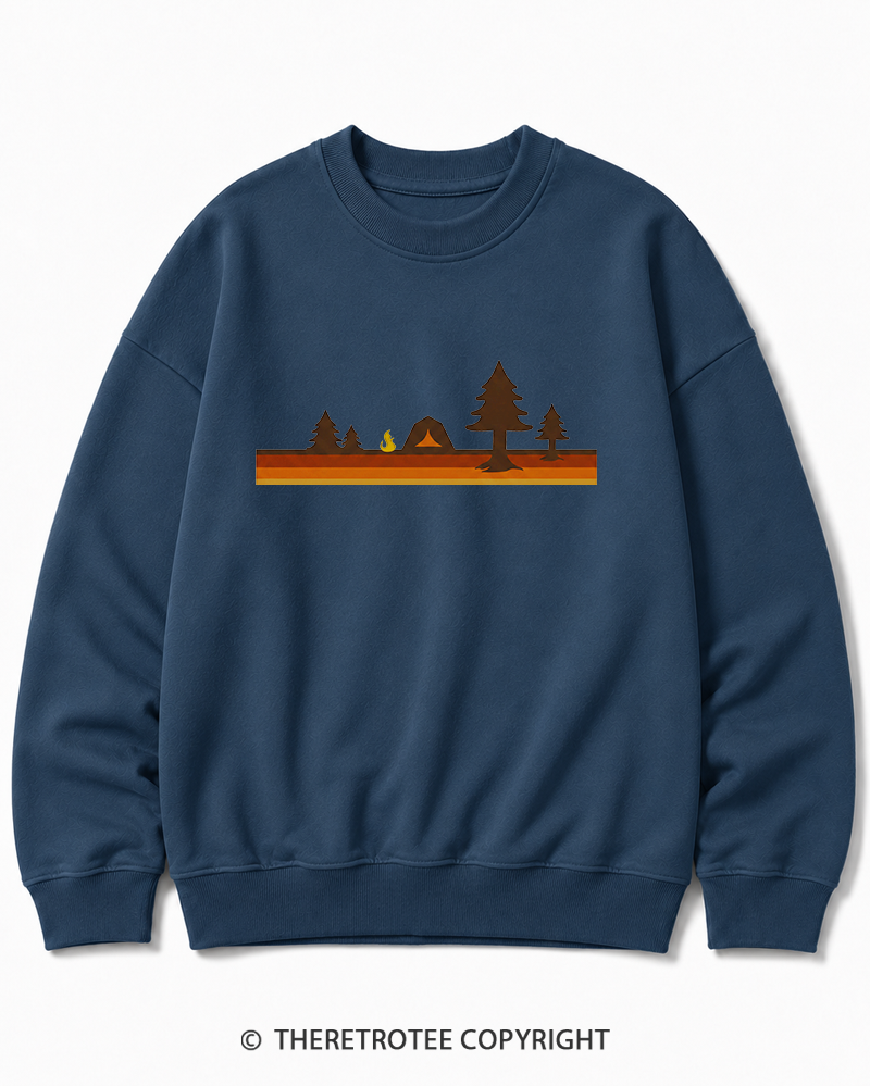 TheRetroTee Camper 1980s Cotton Sweatshirt