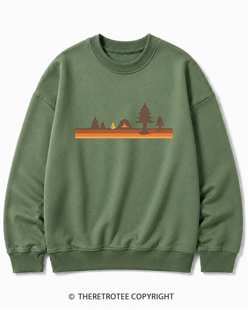 TheRetroTee Camper 1980s Cotton Sweatshirt