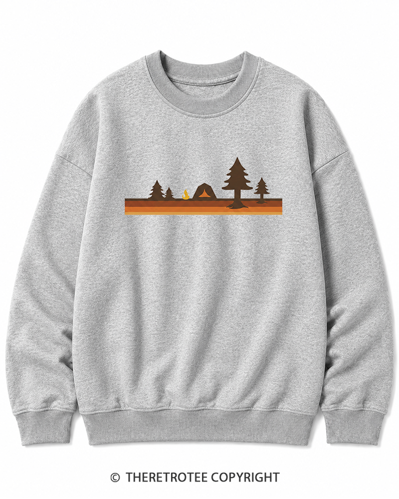 TheRetroTee Camper 1980s Cotton Sweatshirt