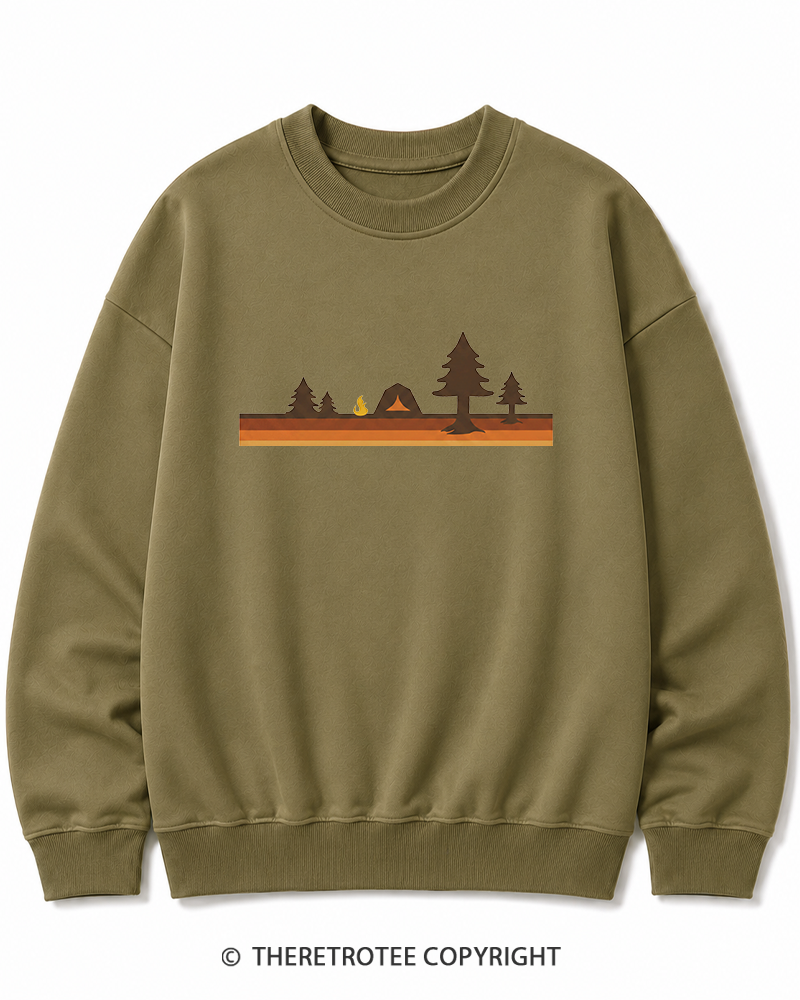 TheRetroTee Camper 1980s Cotton Sweatshirt