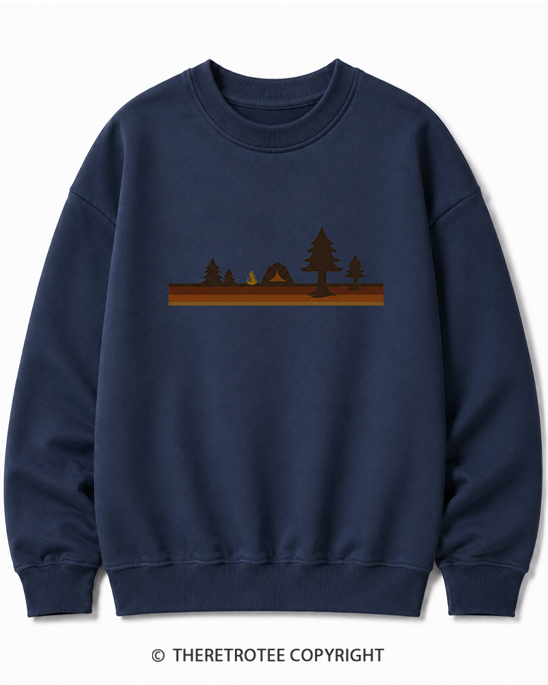 TheRetroTee Camper 1980s Cotton Sweatshirt
