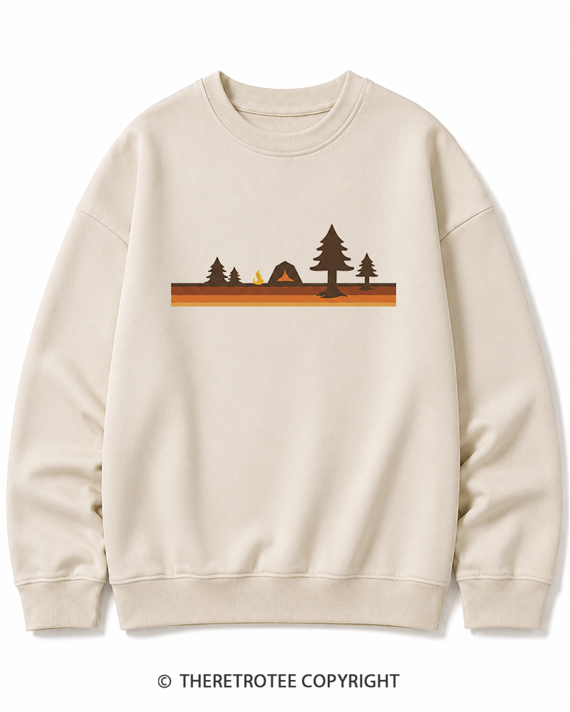 TheRetroTee Camper 1980s Cotton Sweatshirt