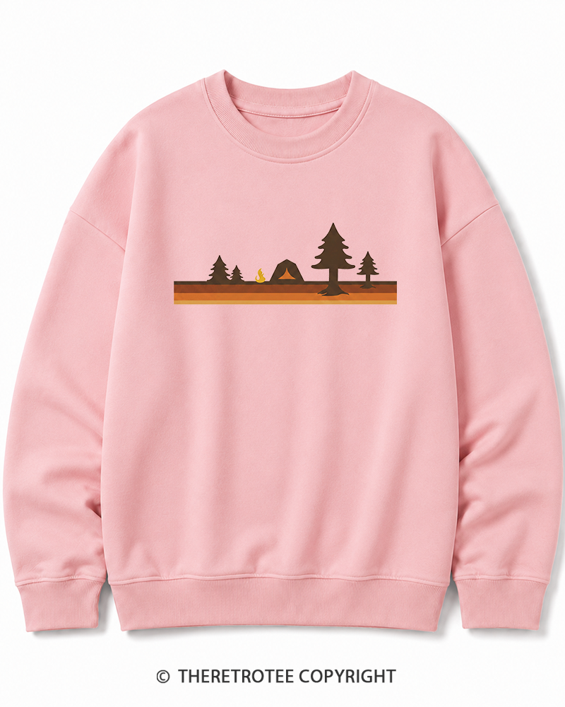TheRetroTee Camper 1980s Cotton Sweatshirt