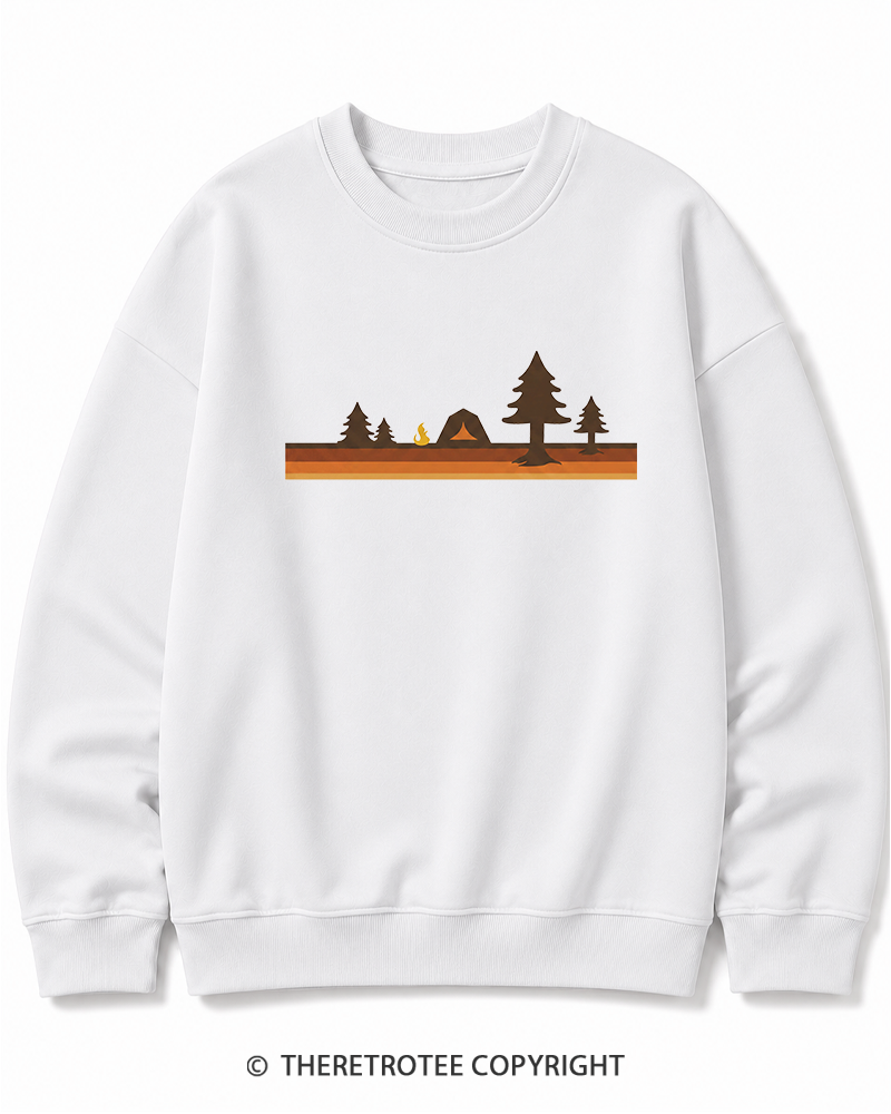TheRetroTee Camper 1980s Cotton Sweatshirt