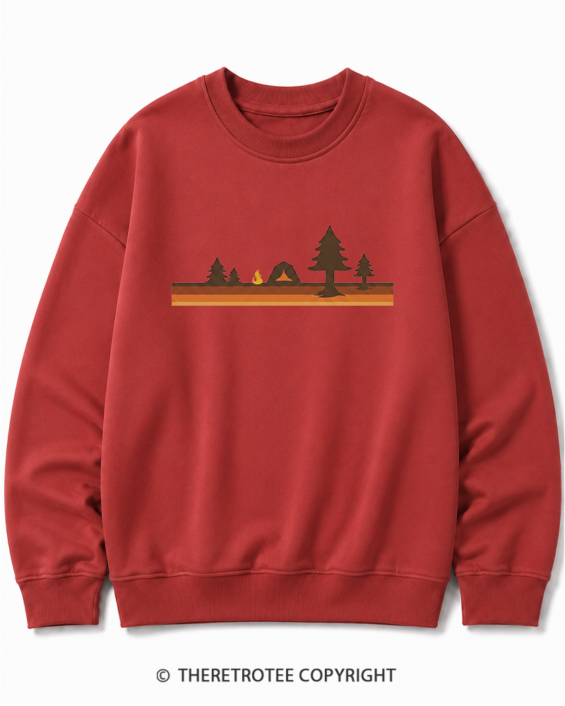 TheRetroTee Camper 1980s Cotton Sweatshirt