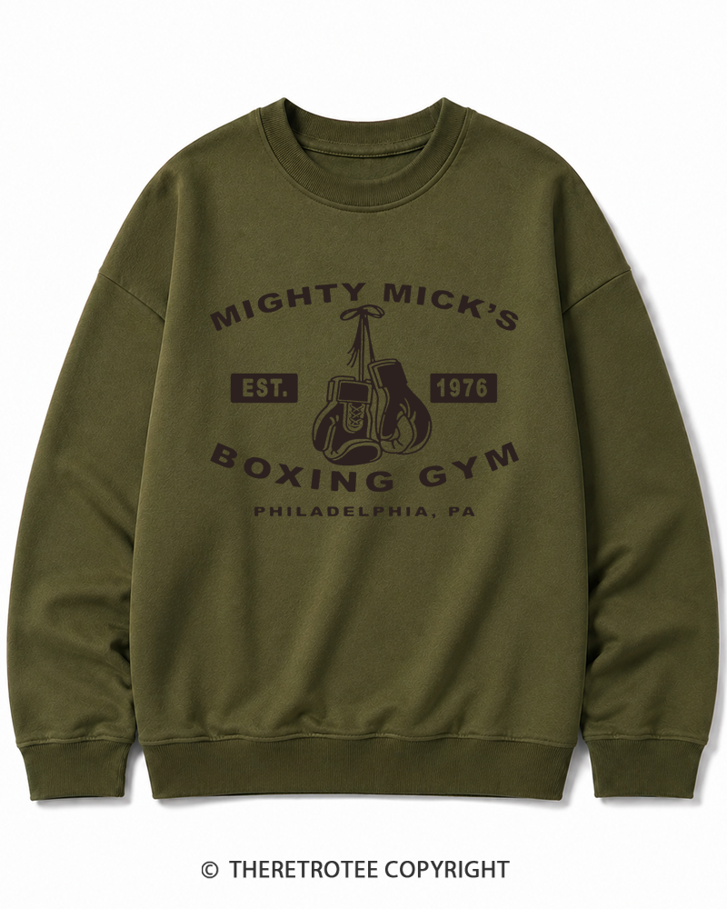 TheRetroTee Boxing Gym 1970s Cotton Sweatshirt