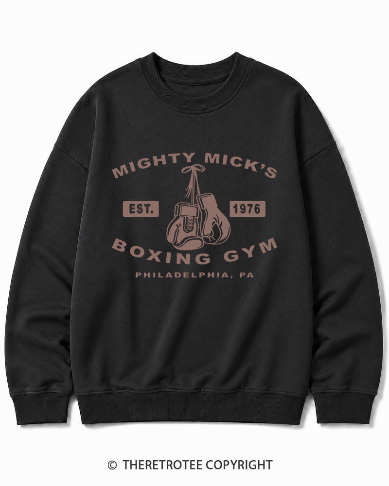 TheRetroTee Boxing Gym 1970s Cotton Sweatshirt