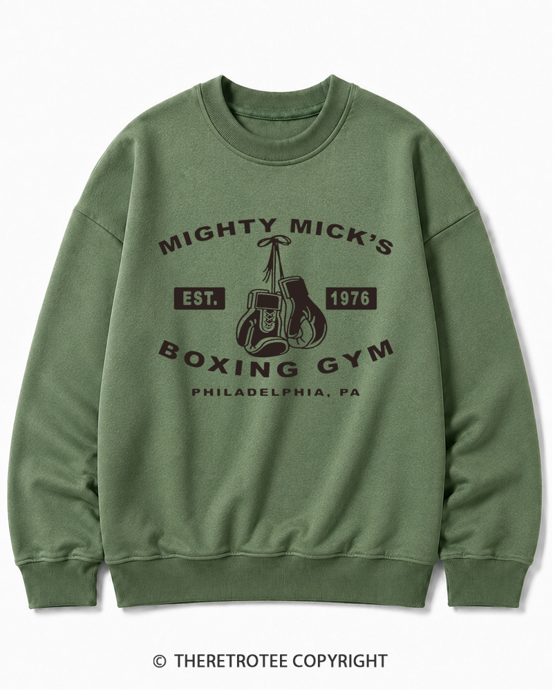 TheRetroTee Boxing Gym 1970s Cotton Sweatshirt