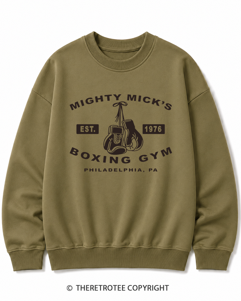 TheRetroTee Boxing Gym 1970s Cotton Sweatshirt