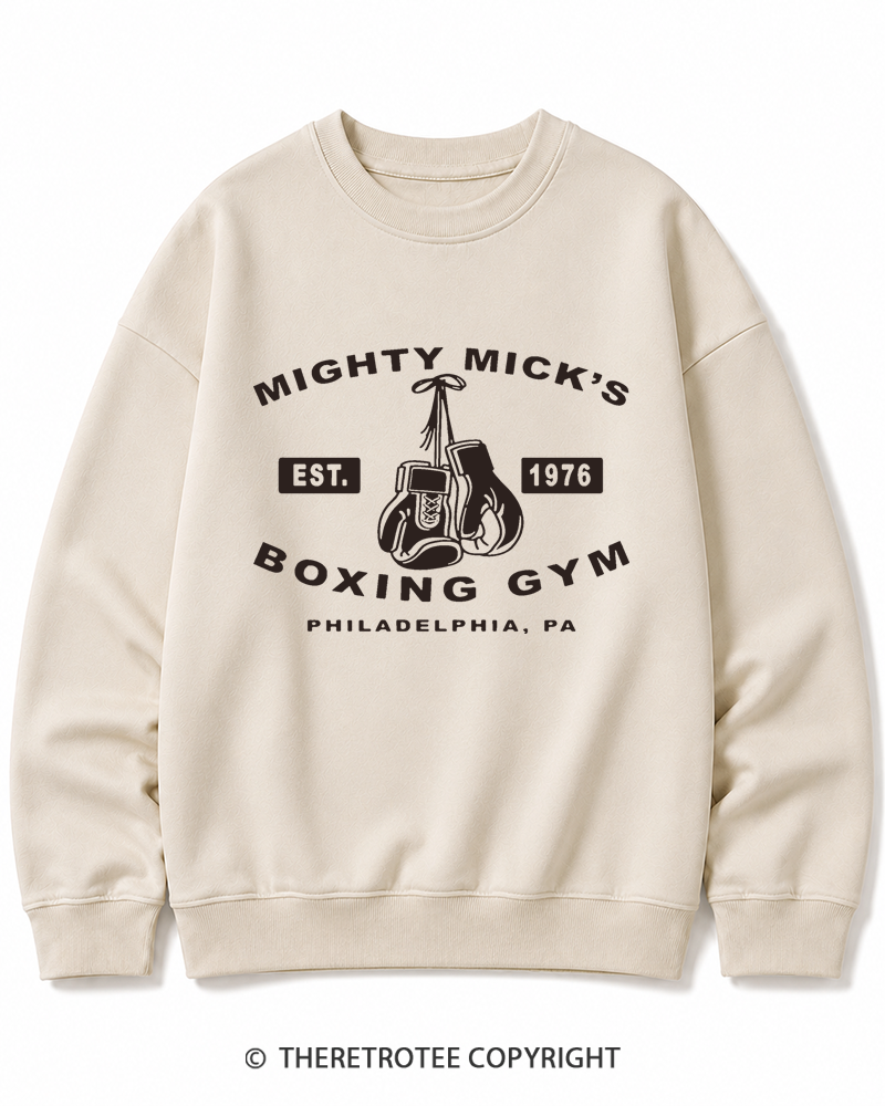 TheRetroTee Boxing Gym 1970s Cotton Sweatshirt