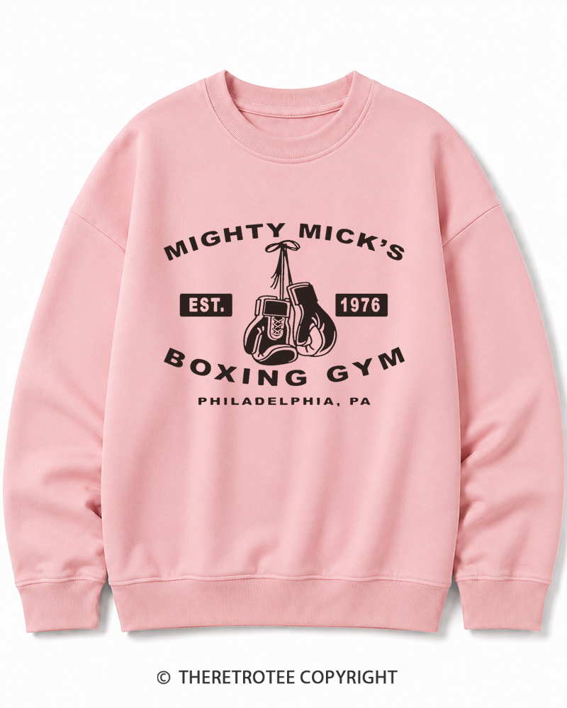 TheRetroTee Boxing Gym 1970s Cotton Sweatshirt