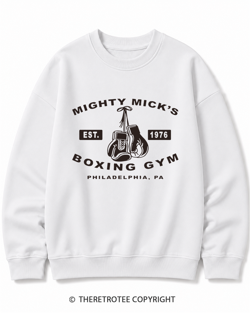 TheRetroTee Boxing Gym 1970s Cotton Sweatshirt