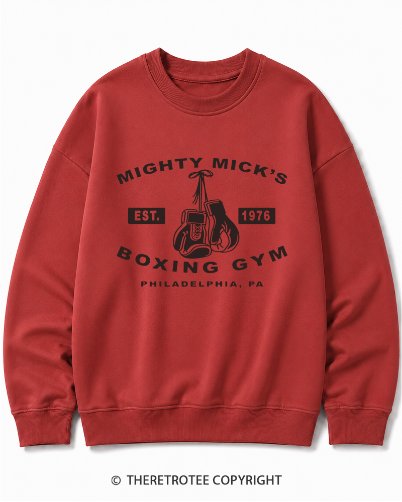 TheRetroTee Boxing Gym 1970s Cotton Sweatshirt