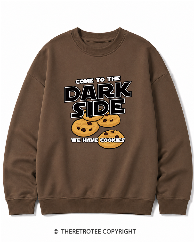 TheRetroTee Come to the Dark Side 1980s Cotton Sweatshirt